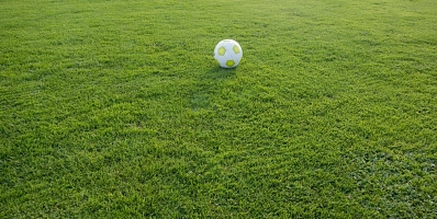 Rasen mit Fussball